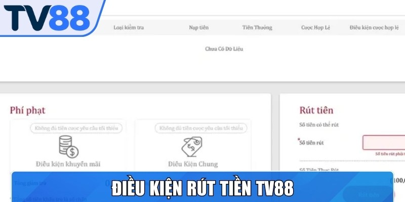 Nắm vững điều kiện rút tiền TV88 đảm bảo nhận thưởng thành công